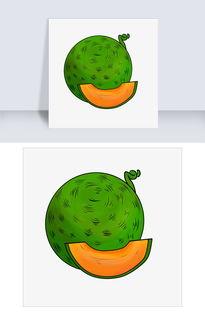 吃哈密瓜图卡通,卡通图中的甜蜜诱惑